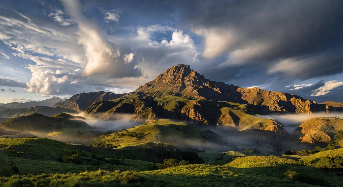 Cerro Uritorco al amanecer, Capilla del Monte, Córdoba, Argentina